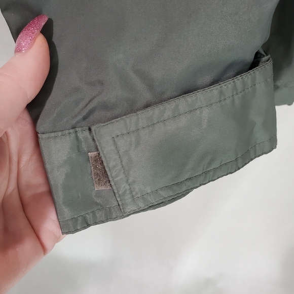 Lands End Mens Nylon Jacket Coat Softshell Outdoor Green Rain Windbreaker SZ XL - Picture 6 of 11